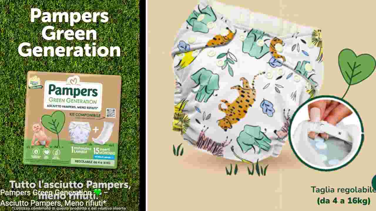 Pampers pannolini Green Generation