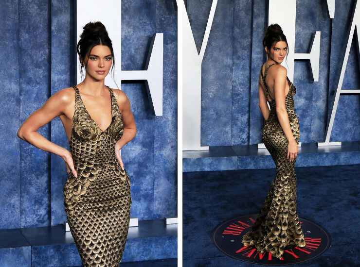 Kendall Jenner abito vintage Oscar