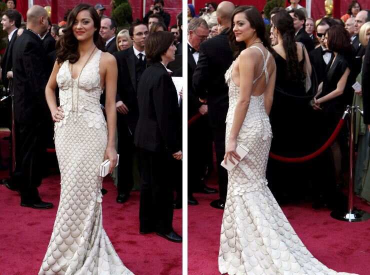 Kendall Jenner vintage Oscar dress