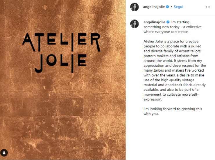 Angelina Jolie Atelier Jolie