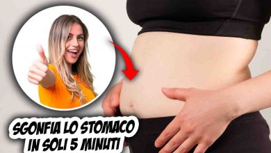 sgonfia la pancia in 5 minuti