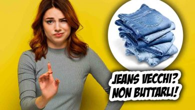 come riutilizzare jeans vecchi