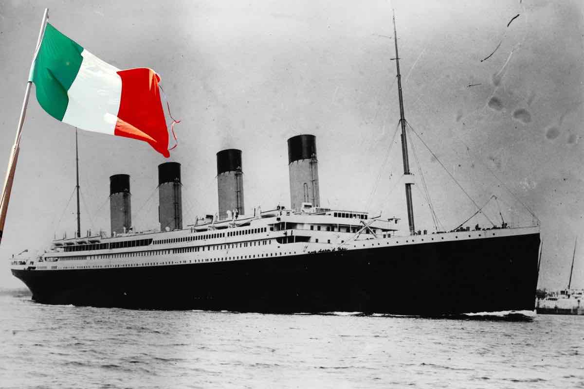 la storia del relitto del titanic italiano