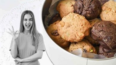 Capolavori con scatola di latta per biscotti vuote