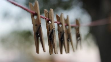 riutilizzare mollette di legno