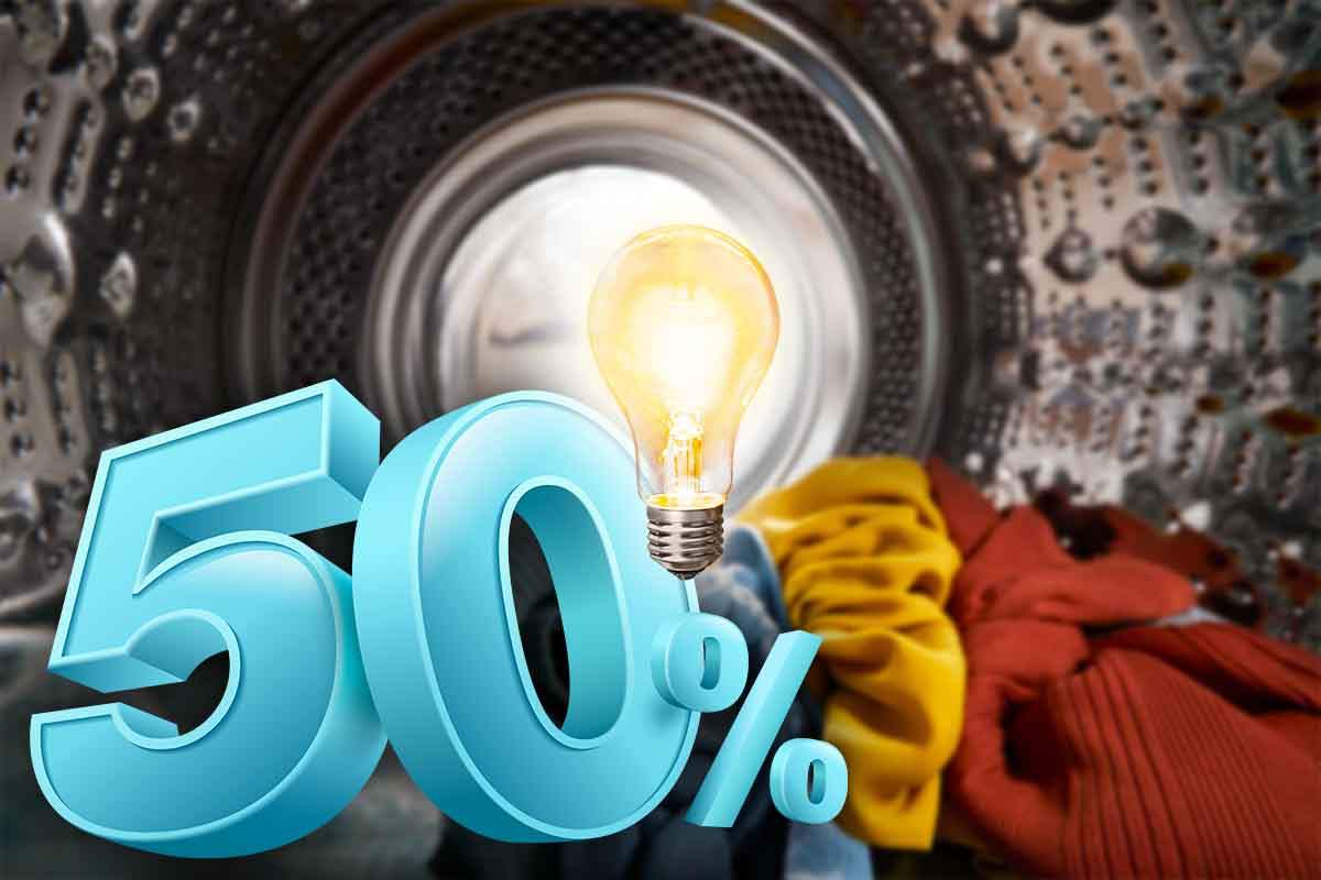 risparmio lavatrice 50% in bolletta