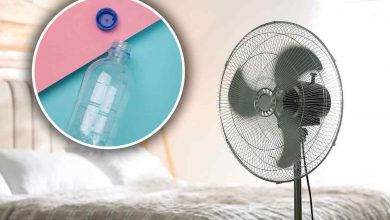 il trucco della bottiglia per il ventilatore