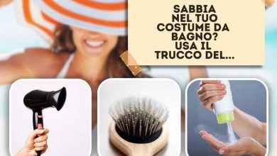 Come eliminare i granelli di sabbia dal costume da bagno