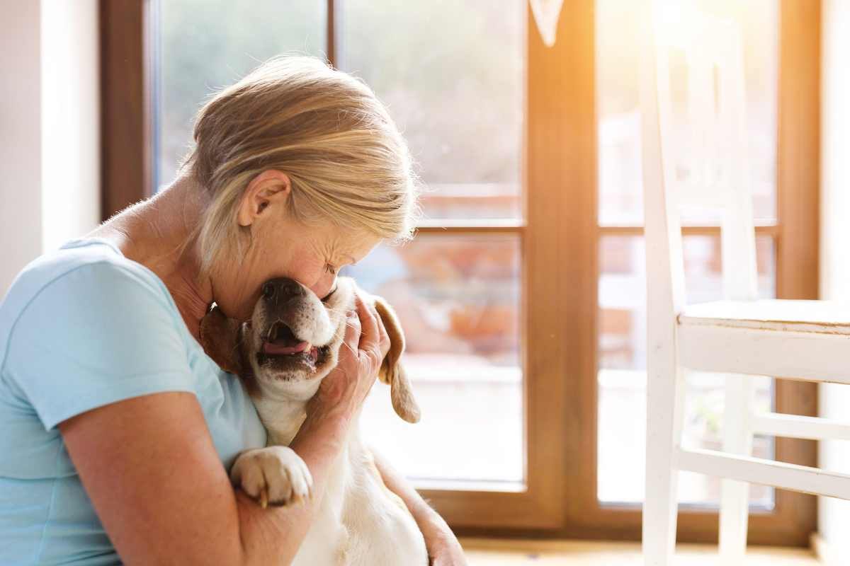 cane incontra la padrona dopo tanto tempo