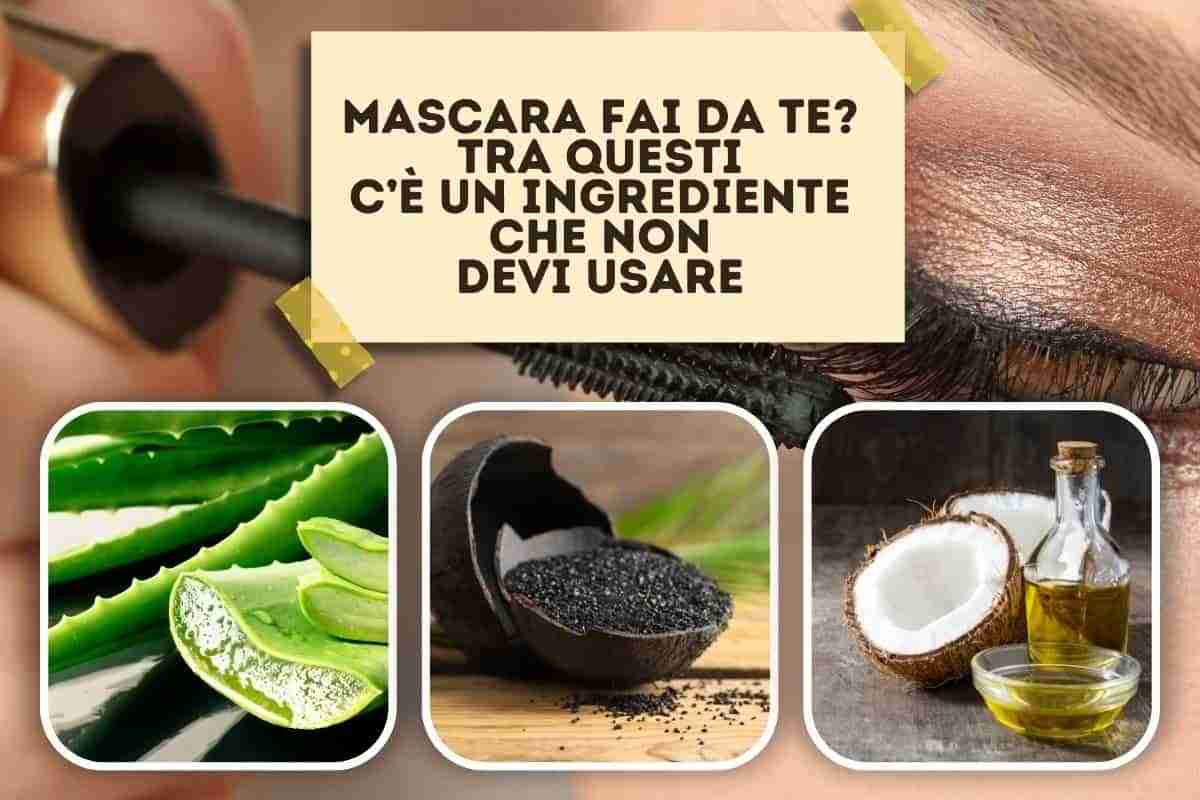 mascara fai da te ingrediente da evitare