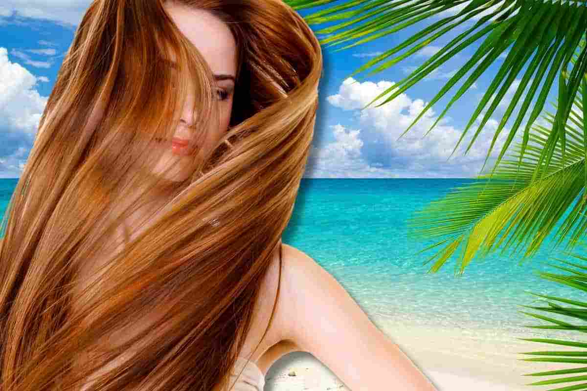 ricetta di bellezza per i capelli in estate