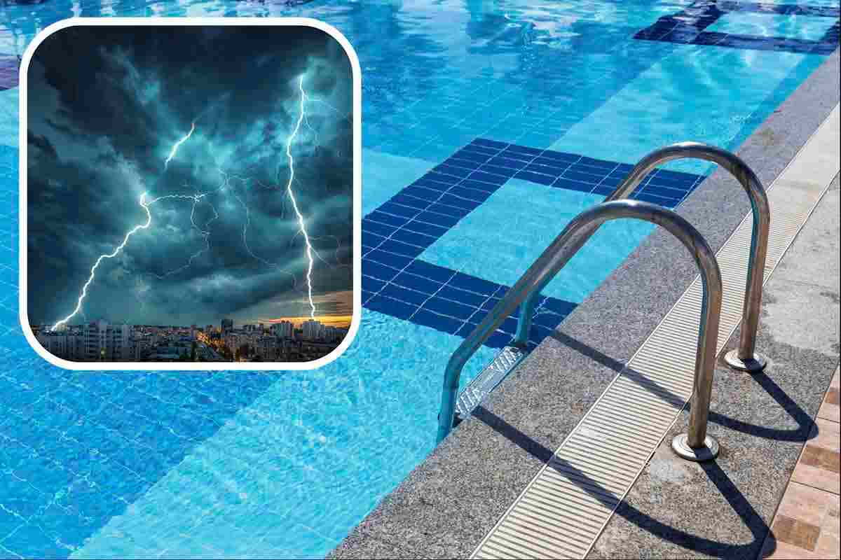 Piscina dopo un temporale estivo, fate attenzione a questo dettaglio