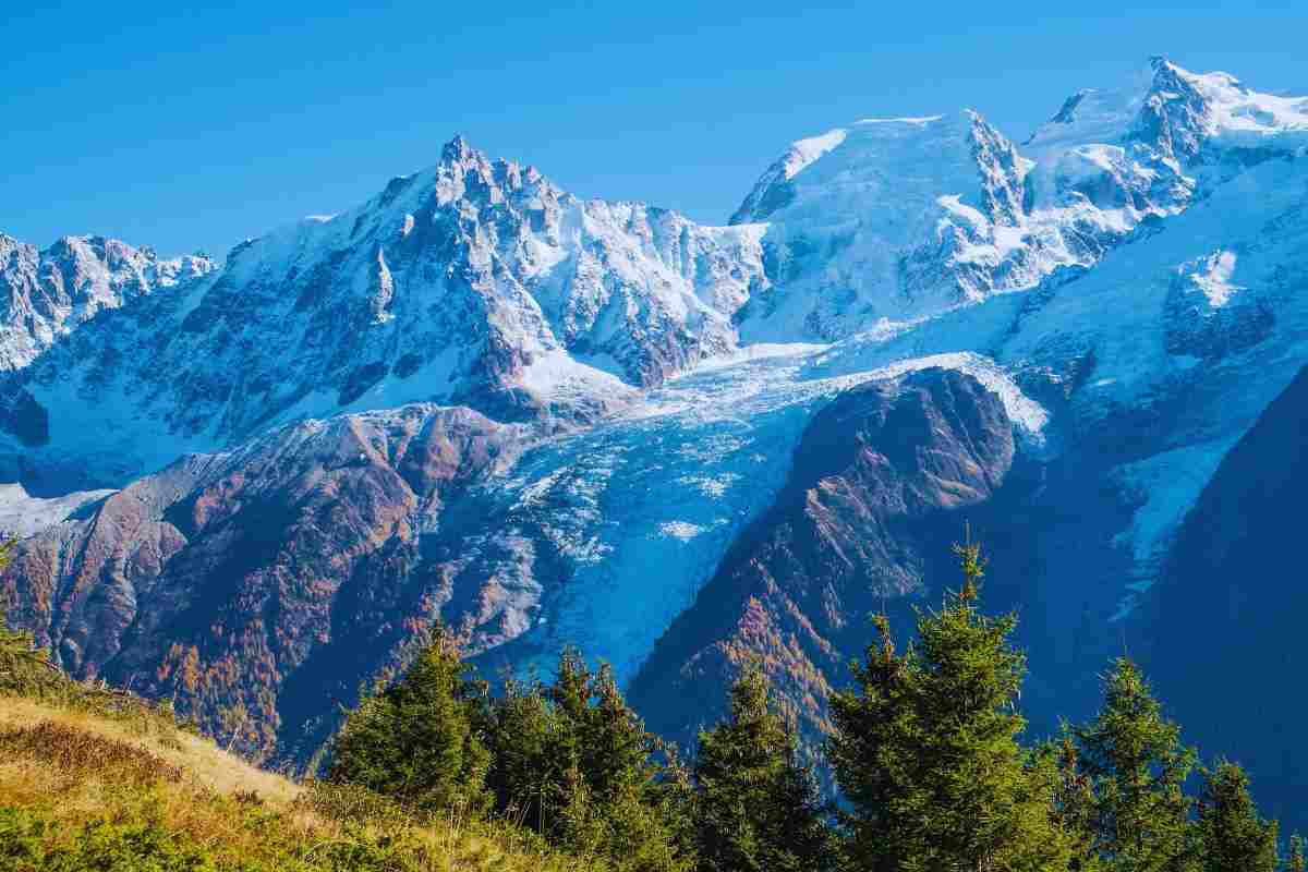 Monte Bianco salgono le temperature